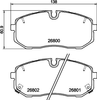 DON PCP2296 - Тормозные колодки, дисковые, комплект autospares.lv