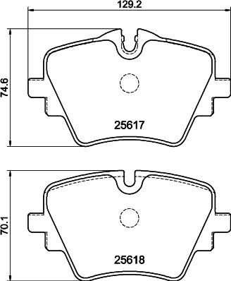 DON PCP2251 - Тормозные колодки, дисковые, комплект autospares.lv