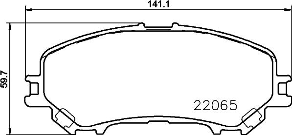 DON PCP2220 - Тормозные колодки, дисковые, комплект autospares.lv