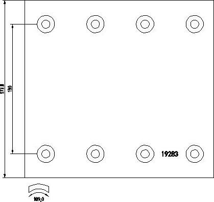 DON SJ28291S7340 - Комплект тормозных башмаков, барабанные тормоза autospares.lv