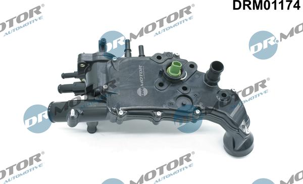 Dr.Motor Automotive DRM01174 - Термостат охлаждающей жидкости / корпус autospares.lv