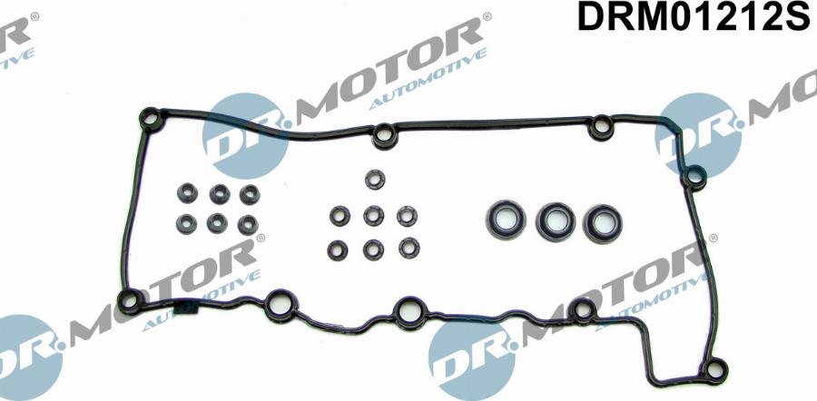 Dr.Motor Automotive DRM01212S - Комплект прокладок, крышка головки цилиндра autospares.lv