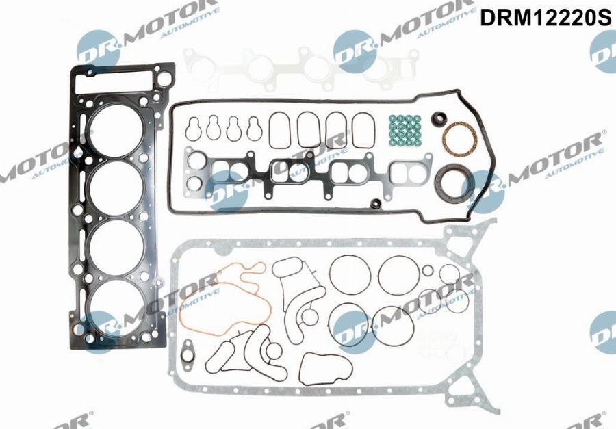 Dr.Motor Automotive DRM12220S - Комплект прокладок, двигатель autospares.lv