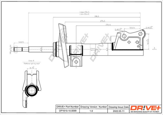 Dr!ve+ DP1610.10.0099 - Амортизатор autospares.lv