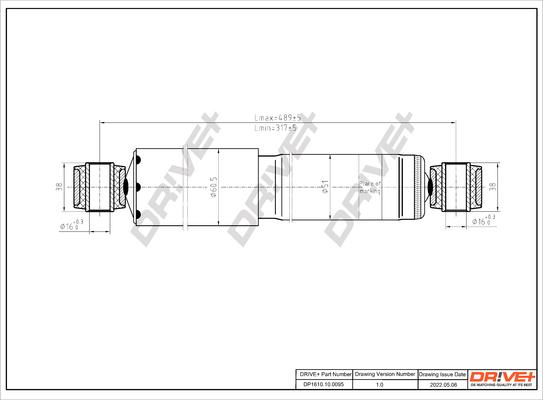 Dr!ve+ DP1610.10.0095 - Амортизатор autospares.lv