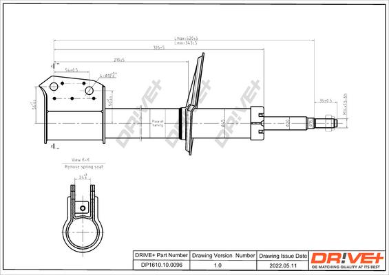 Dr!ve+ DP1610.10.0096 - Амортизатор autospares.lv