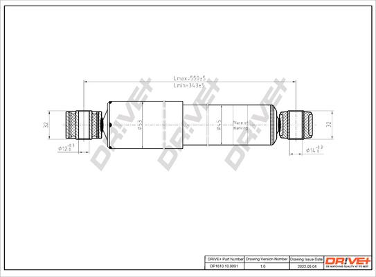 Dr!ve+ DP1610.10.0091 - Амортизатор autospares.lv