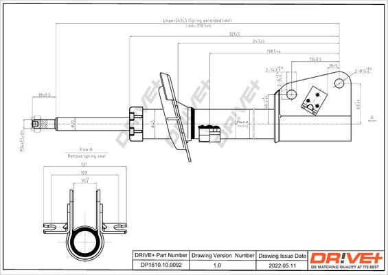 Dr!ve+ DP1610.10.0092 - Амортизатор autospares.lv