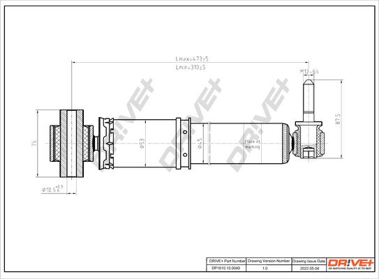 Dr!ve+ DP1610.10.0049 - Амортизатор autospares.lv