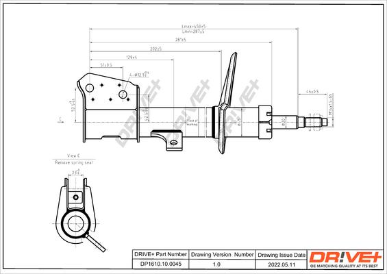 Dr!ve+ DP1610.10.0045 - Амортизатор autospares.lv