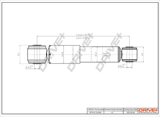 Dr!ve+ DP1610.10.0040 - Амортизатор autospares.lv