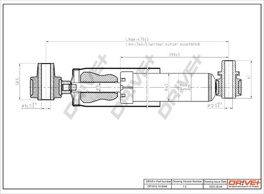 Dr!ve+ DP1610.10.0048 - Амортизатор autospares.lv