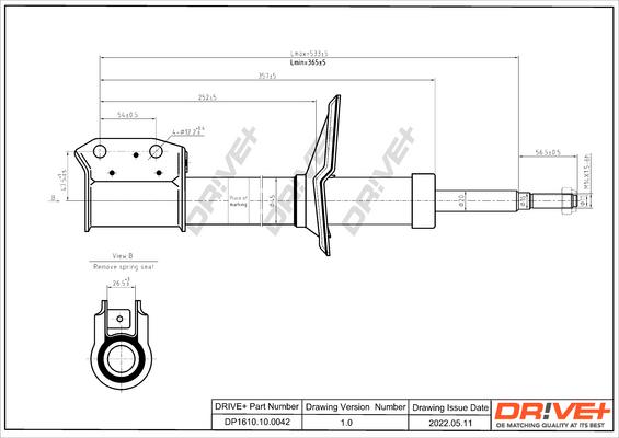 Dr!ve+ DP1610.10.0042 - Амортизатор autospares.lv