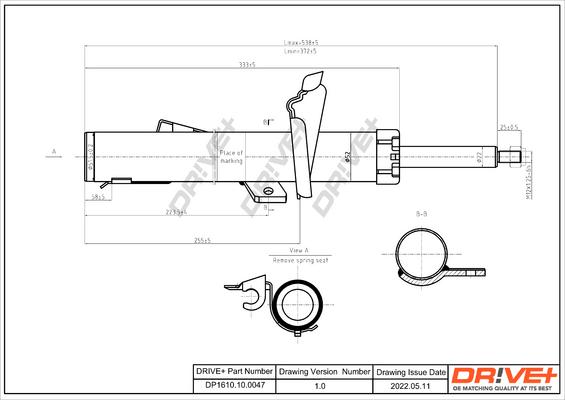 Dr!ve+ DP1610.10.0047 - Амортизатор autospares.lv