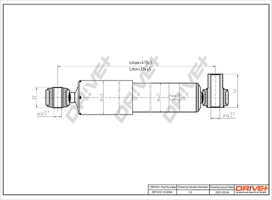 Dr!ve+ DP1610.10.0054 - Амортизатор autospares.lv