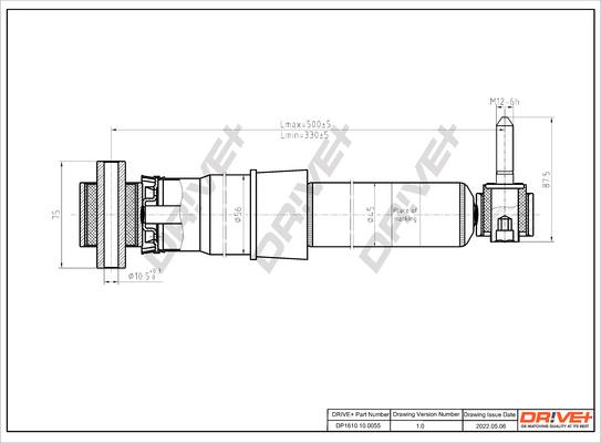 Dr!ve+ DP1610.10.0055 - Амортизатор autospares.lv