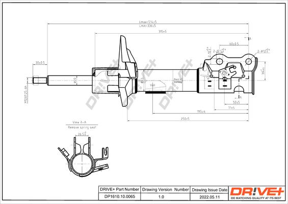 Dr!ve+ DP1610.10.0065 - Амортизатор autospares.lv