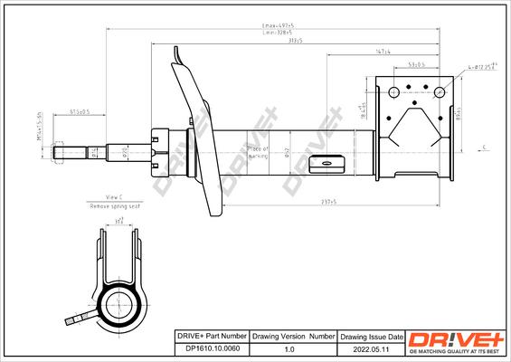 Dr!ve+ DP1610.10.0060 - Амортизатор autospares.lv