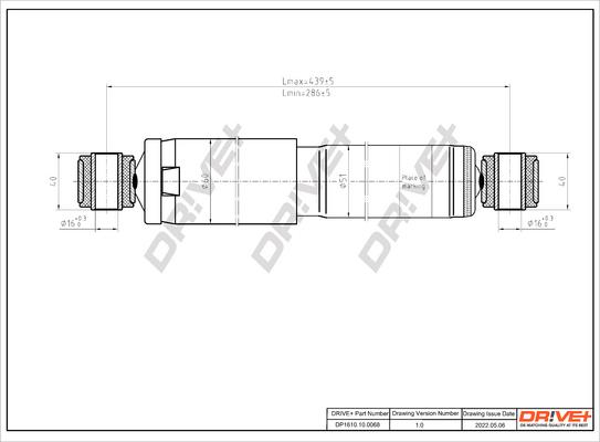 Dr!ve+ DP1610.10.0068 - Амортизатор autospares.lv