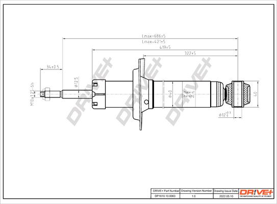 Dr!ve+ DP1610.10.0063 - Амортизатор autospares.lv