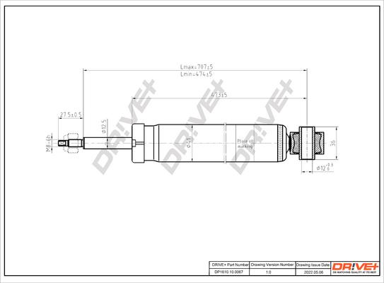 Dr!ve+ DP1610.10.0067 - Амортизатор autospares.lv