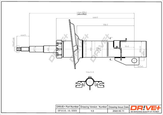 Dr!ve+ DP1610.10.0009 - Амортизатор autospares.lv