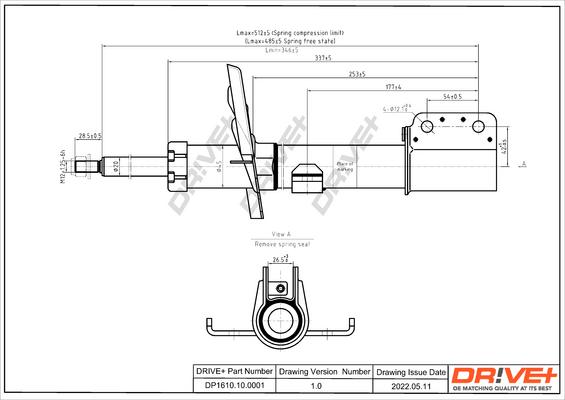 Dr!ve+ DP1610.10.0115 - Амортизатор autospares.lv