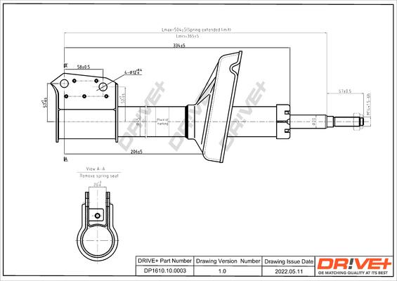 Dr!ve+ DP1610.10.0003 - Амортизатор autospares.lv