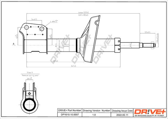 Dr!ve+ DP1610.10.0007 - Амортизатор autospares.lv