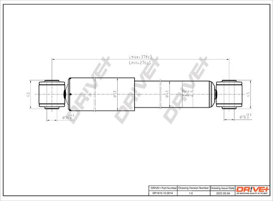 Dr!ve+ DP1610.10.0014 - Амортизатор autospares.lv