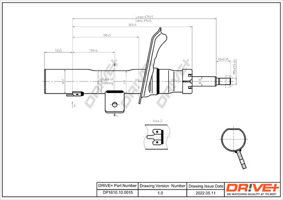 Dr!ve+ DP1610.10.0015 - Амортизатор autospares.lv