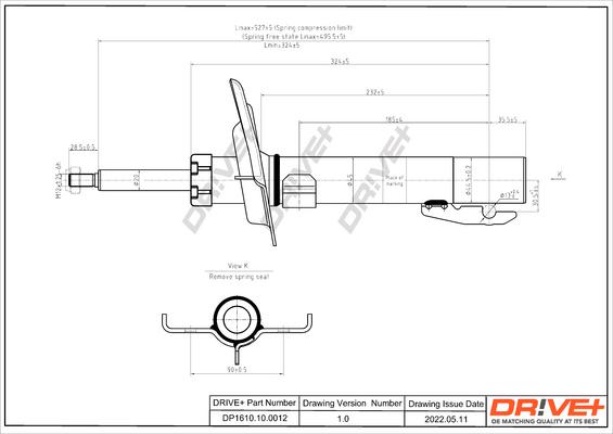 Dr!ve+ DP1610.10.0012 - Амортизатор autospares.lv