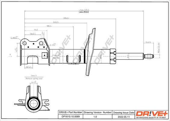 Dr!ve+ DP1610.10.0089 - Амортизатор autospares.lv