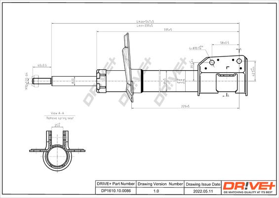 Dr!ve+ DP1610.10.0086 - Амортизатор autospares.lv