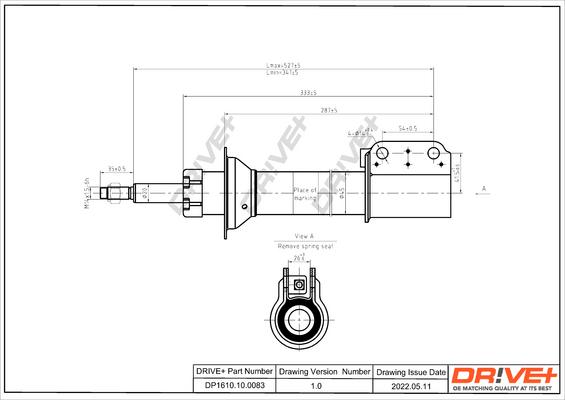 Dr!ve+ DP1610.10.0083 - Амортизатор autospares.lv