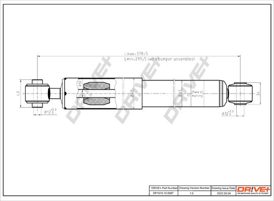 Dr!ve+ DP1610.10.0087 - Амортизатор autospares.lv