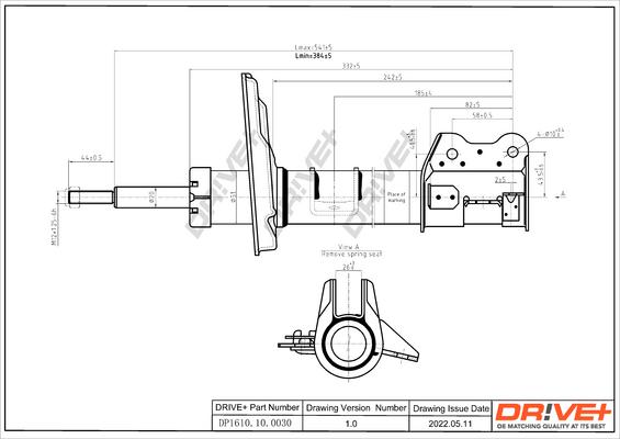 Dr!ve+ DP1610.10.0030 - Амортизатор autospares.lv