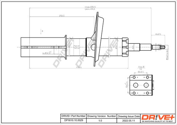 Dr!ve+ DP1610.10.0029 - Амортизатор autospares.lv