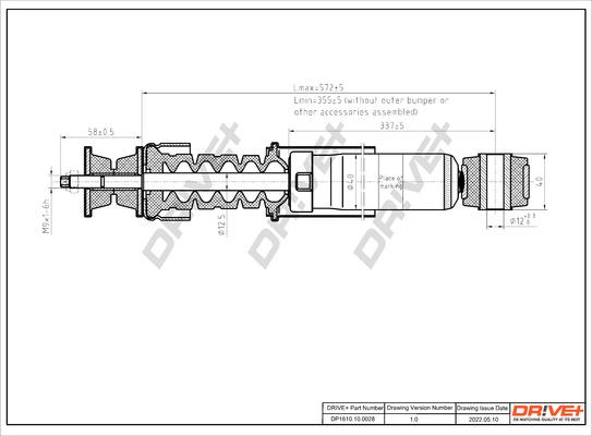 Dr!ve+ DP1610.10.0028 - Амортизатор autospares.lv