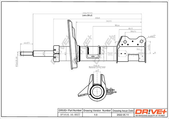 Dr!ve+ DP1610.10.0027 - Амортизатор autospares.lv