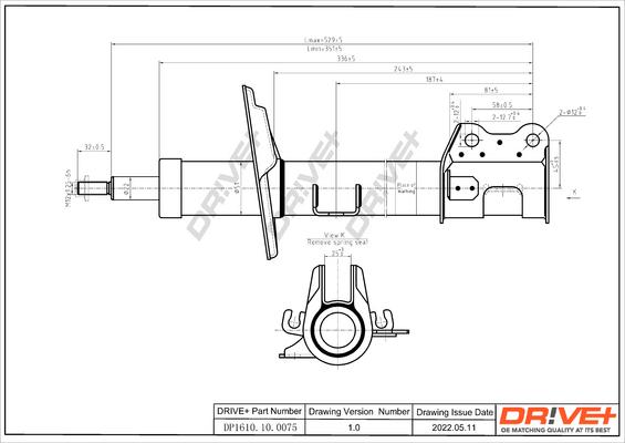 Dr!ve+ DP1610.10.0075 - Амортизатор autospares.lv