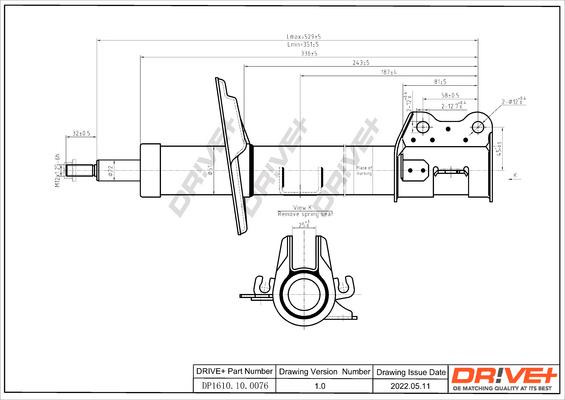 Dr!ve+ DP1610.10.0076 - Амортизатор autospares.lv