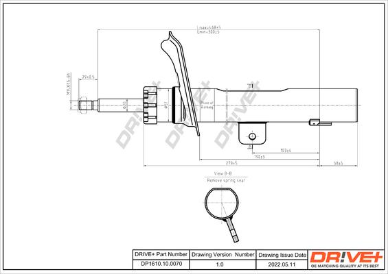 Dr!ve+ DP1610.10.0070 - Амортизатор autospares.lv