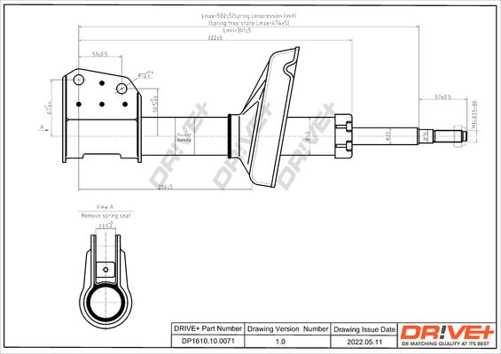 Dr!ve+ DP1610.10.0071 - Амортизатор autospares.lv