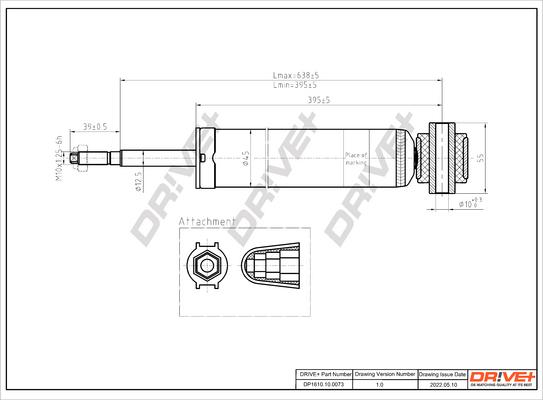 Dr!ve+ DP1610.10.0073 - Амортизатор autospares.lv