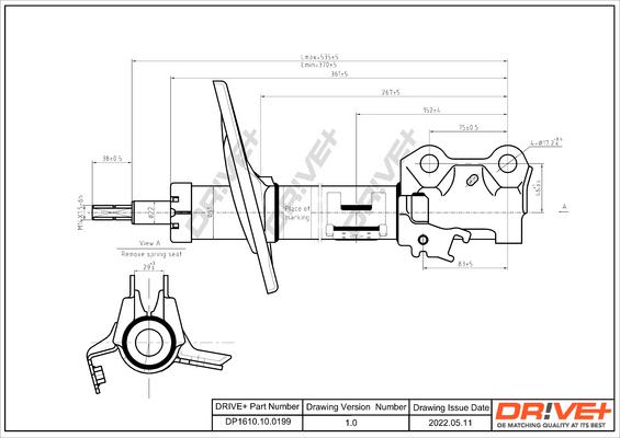 Dr!ve+ DP1610.10.0199 - Амортизатор autospares.lv