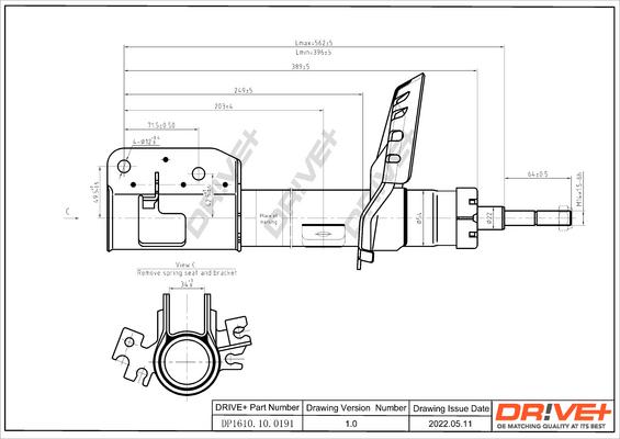 Dr!ve+ DP1610.10.0191 - Амортизатор autospares.lv