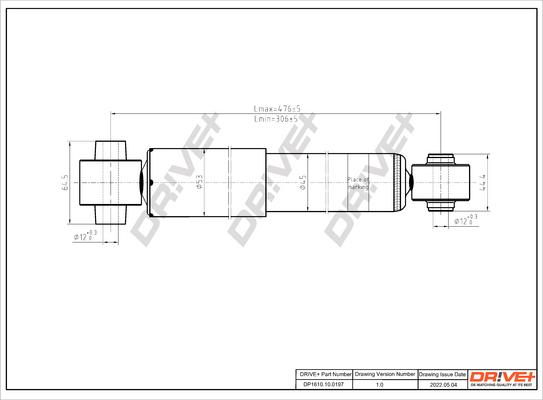 Dr!ve+ DP1610.10.0197 - Амортизатор autospares.lv