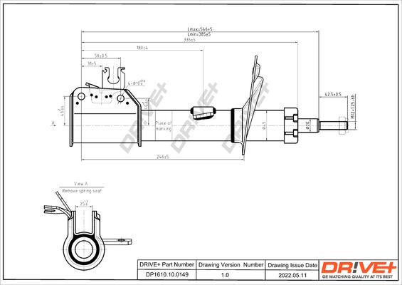 Dr!ve+ DP1610.10.0149 - Амортизатор autospares.lv