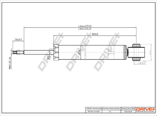 Dr!ve+ DP1610.10.0148 - Амортизатор autospares.lv